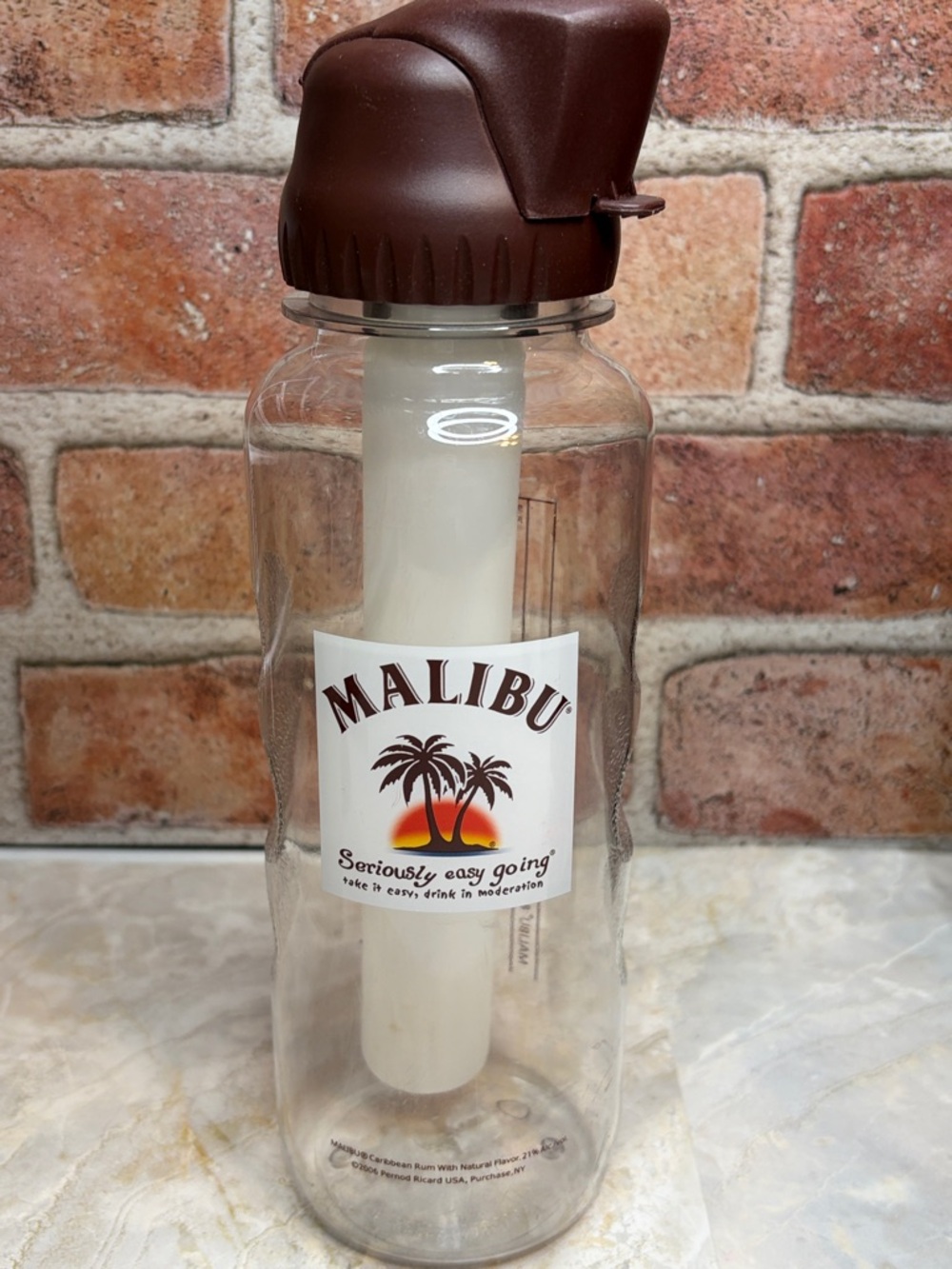 Malibu Rum Aquagen Cool refillable/freezable ice pack Recipe bottle